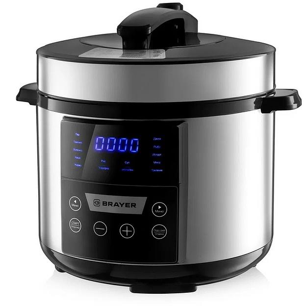BRAYER BR2400 Мультиварка, 900 Вт, 5 л, 12 программ,сенсор.упр,таймер 24 ч фото 1
