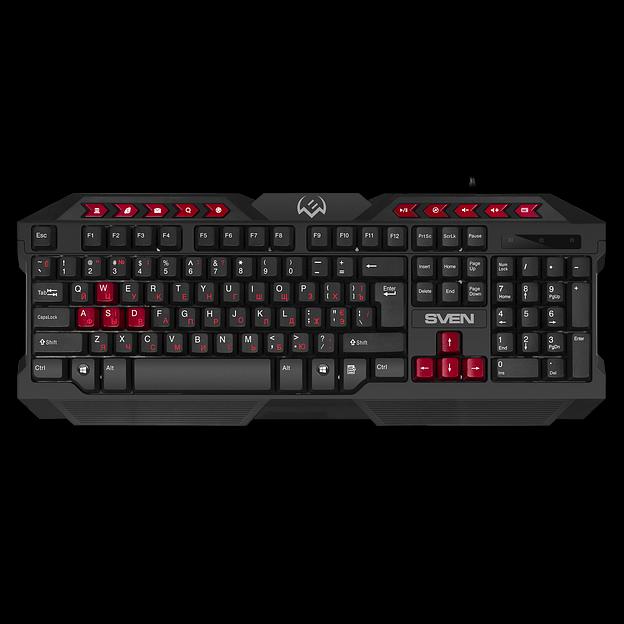 Игровой набор клавиатура+мышь+коврик GS-9200 (114 кл,, 8 смен. кл., 800-2400DPI, 5+1кл.) фото 2