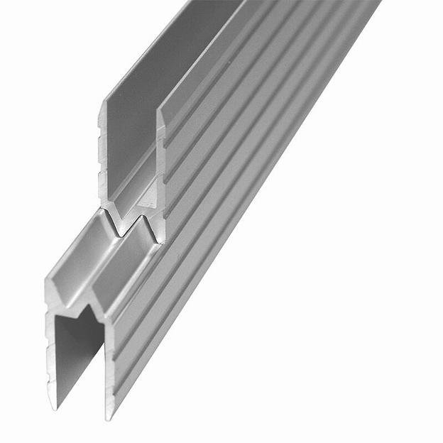 Стыковочный алюминиевый профиль для 6-7 мм, панелей 6102 фото 2