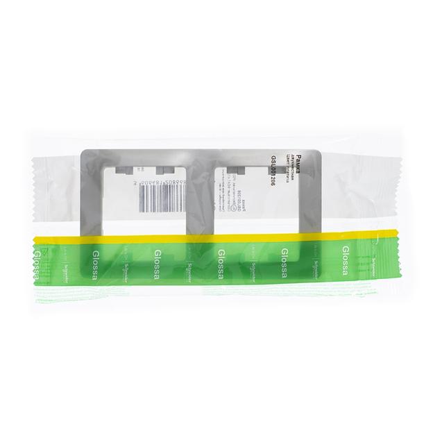 Systeme electric GSL001206 GLOSSA 2-постовая РАМКА, вертикальная, ПЛАТИНА фото 2