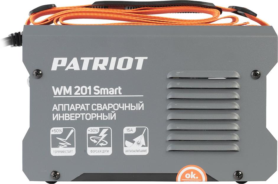Сварочный аппарат Patriot WM 201 Smart инвертор ММА 8.3кВт фото 3