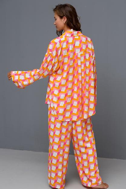 Костюм  SET001/01/Розовый, белый, оранжевый  фото 4