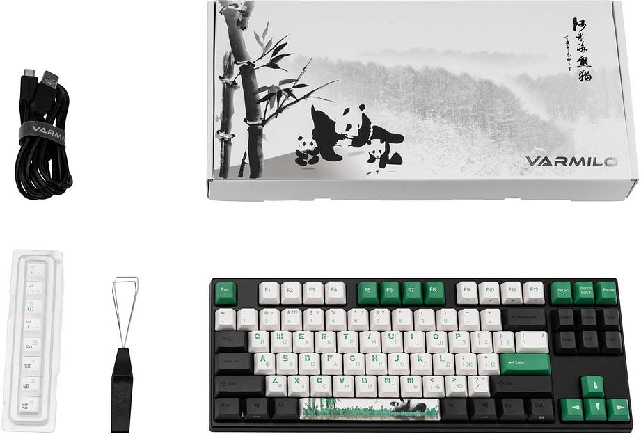 Клавиатура Varmilo VEM87 Panda R2 EC V2 Ivy UA A33A029B1A3A17A026 фото 1
