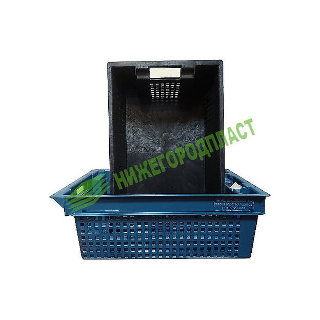 Универсальный вкладываемый ящик № 3, грузоподъёмность до 40 кг, ударопрочный, морозостойкий фото 4
