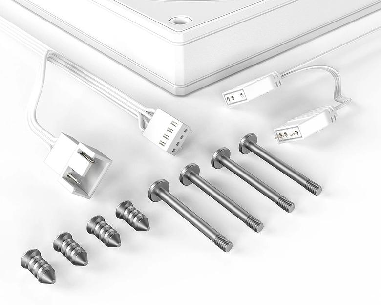 Вентилятор для корпуса ID-COOLING AS-120-ARGB-W (120mm, 2000rpm, 58.0 CFM, 27.2 дБ, PWM 4-pin, ARGB, white) (AS-120-ARGB-W) фото 6