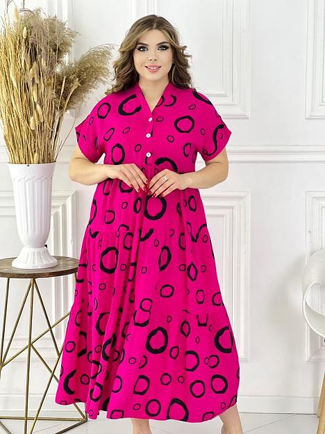 Платье «Круги» ОПТ фото 1