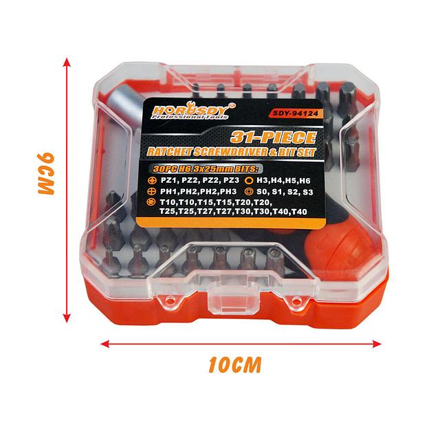 Набор бит с отверткой (31 шт) Horusdy SDY-94124 фото 4