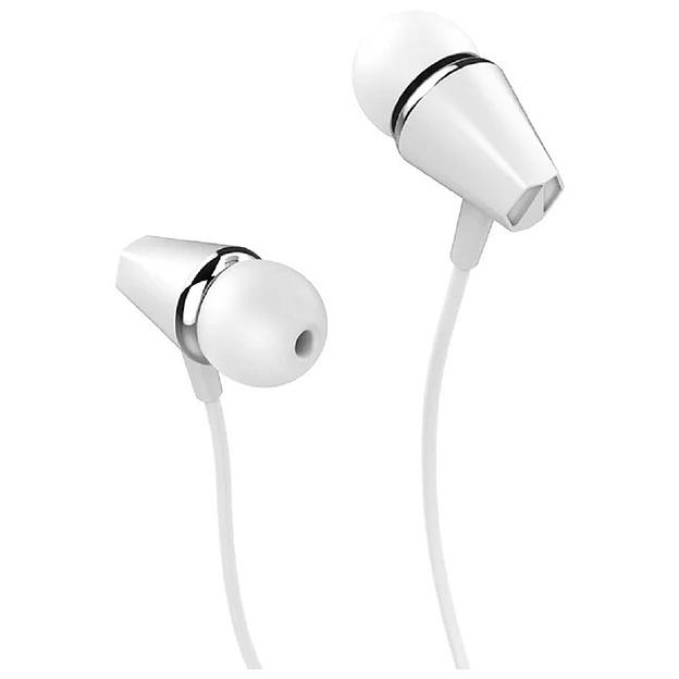 HOCO M34/ Наушники + микрофон/ Многофункциональная кнопка/ 1.2м/ 3.5 mm jack/ White фото 1
