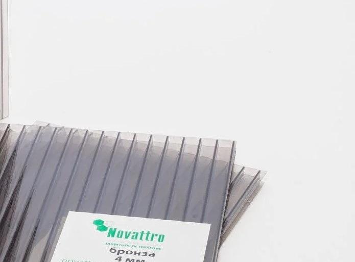 Сотовый поликарбонат Novattro 4 мм Полигаль ОПТ фото 2
