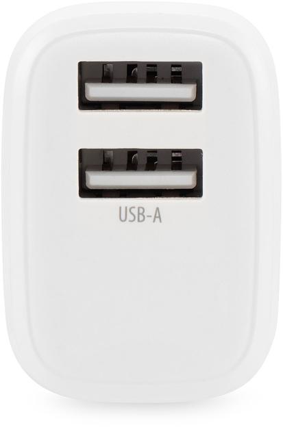 Сетевое зар./устр. Buro BUWH1 15.5W 3.1A+1A 2xUSB универсальное белый (BUWH15S200WH) фото 3