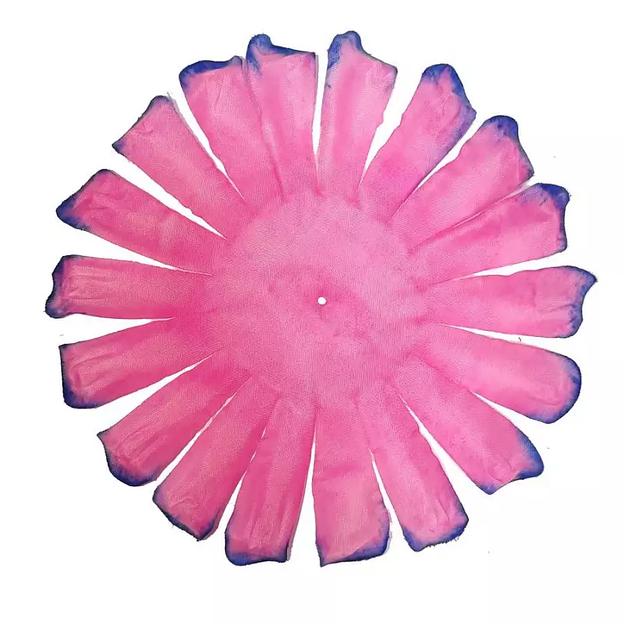 Заготовка для шафранов FC-321 Розовая синий кант (x1) 17см 680шт/кг фото 2