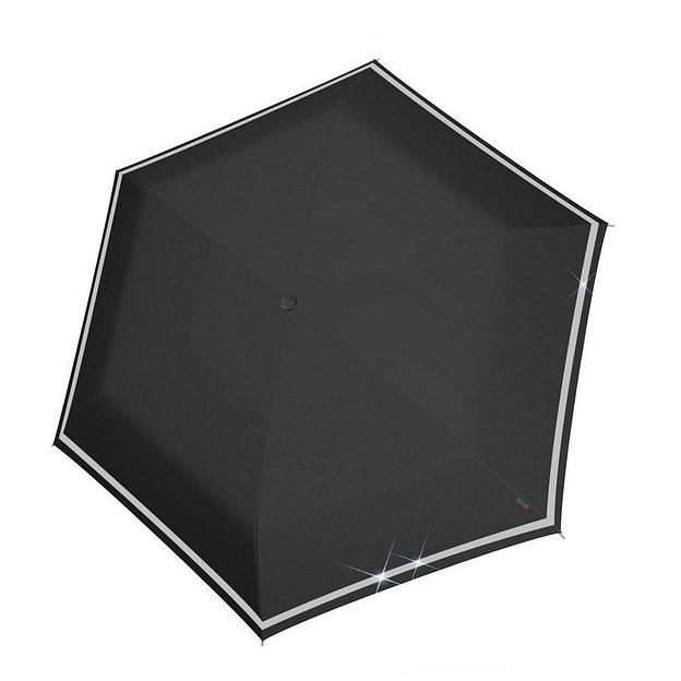 Зонт Knirps детский механический X.050 Rookie Manual BLACK REFLECTIVE 95 6050 1000 фото 1
