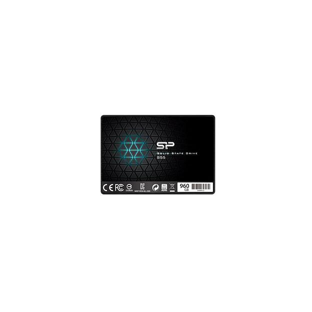 SSD накопитель Silicon Power Slim S55 SP960GBSS3S55S25 960ГБ, 2.5", SATA III, SATA фото 1