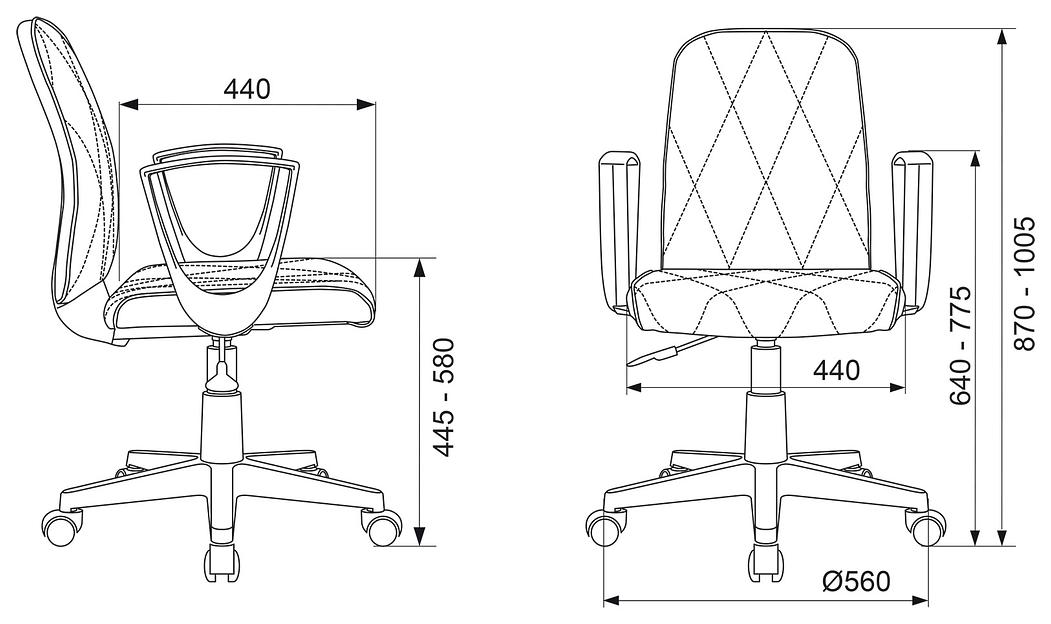 Кресло Бюрократ CH-327 черный эко.кожа крестов. пластик черный фото 8