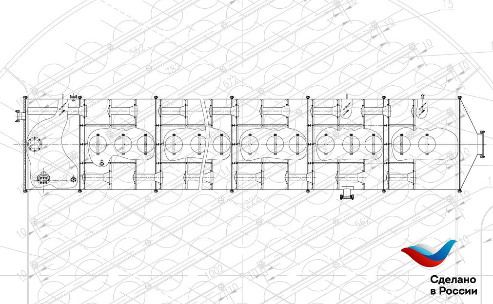 Колонны с ситчатыми тарелками марки КСТ диаметром 300-3600 мм фото 1