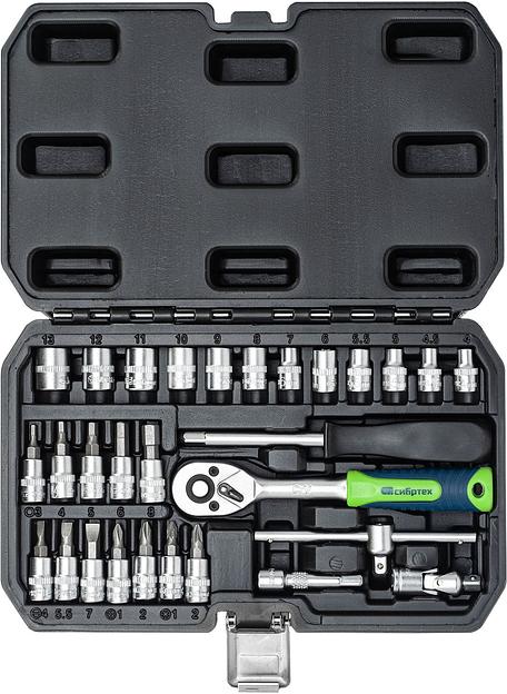 Набор инструментов Сибртех 13392 29 предметов (жесткий кейс) фото 4