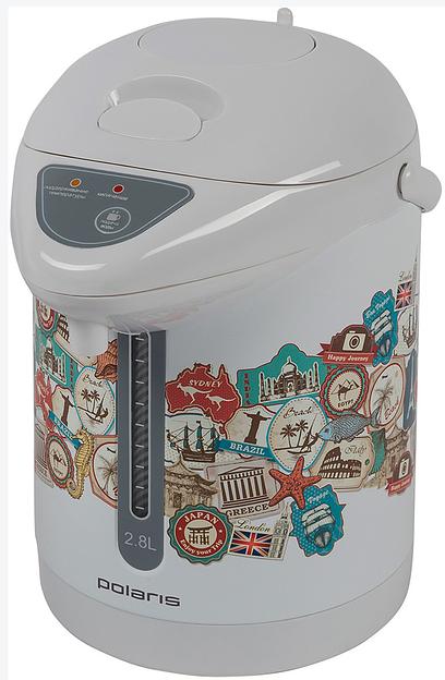 Термопот Polaris PWP 2821 2.8л. 700Вт белый фото 1