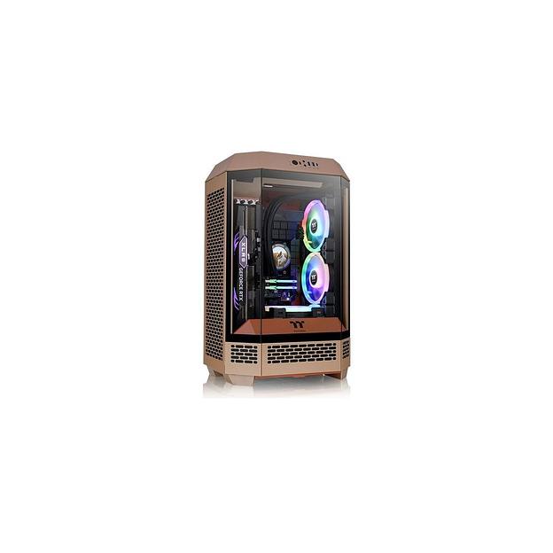 Корпус mATX Thermaltake The Tower 300 Gravel Send, Micro-Tower, без БП, коричневый [ca-1y4-00sgwn-00] фото 1