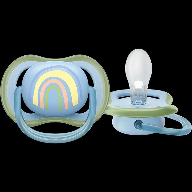 Пустышка ultra air, радуга, 0-6 мес., 1 шт. Philips AVENT SCF086/03 фото 1