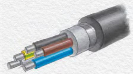 Кабель силовой АВБШвнг(А)-ХЛ ОПТ фото 1