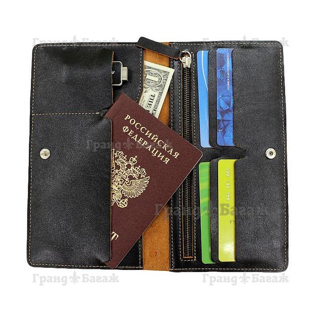 Бумажник путешественника RS КО-2-RS/черн фото 2