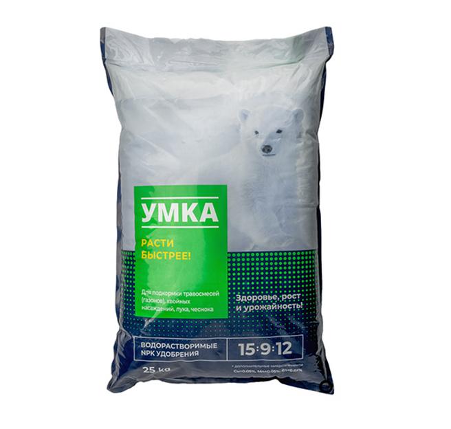 Удобрение тукосмесь УМКА азотно-фосфорно-калийная NPK 15:9:12+ME ОПТ фото 1