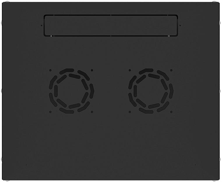 Шкаф коммутационный NTSS Lime (NTSS-WL6U5545GS-BL) настенный 6U 550x450мм пер.дв.стекл несъемн.бок.пан. 30кг черный фото 4