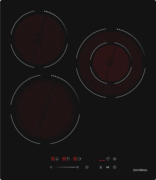 Варочная поверхность Darina 6Р Е 3324 B черный фото 3