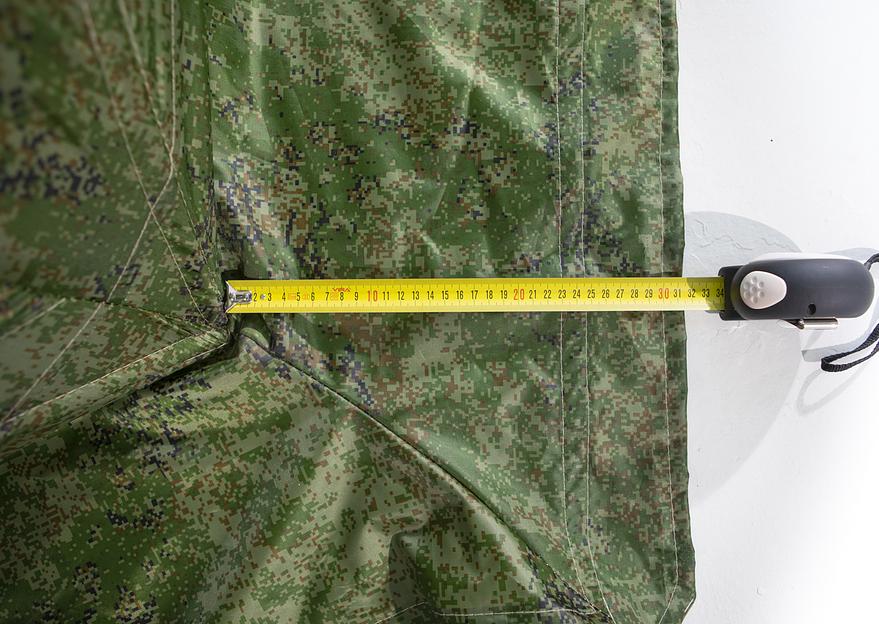 Палатка СТЭК Чум 2 КМФ, выход под трубу, 380*200 см. фото 4