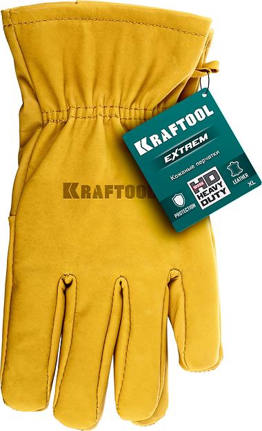 KRAFTOOL EXTREM, XL (10) кожаные рабочие перчатки (1136-XL) фото 5
