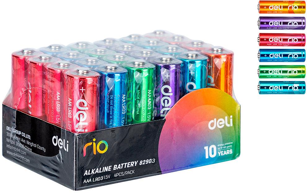 Батарея Deli Rio AA (4шт) спайка фото 1