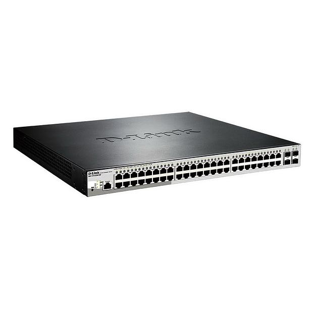 Коммутатор D-Link DGS-1210-52MP/ME/B2A, PROJ L2 Managed Switch with 48 10/100/1000Base-T ports and 4 1000Base-X SFP ports (8 PoE ports 802.3af/802.3at (30 W), 40 PoE ports 802.3af (15,4 W), PoE Budget 370 W).1 (DGS-1210-52MP/ME/B2A) фото 1