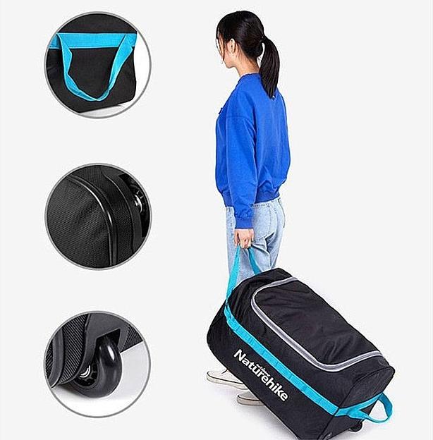 Дорожная сумка Naturehike NH18X027-M 85 л черная ОПТ фото 3