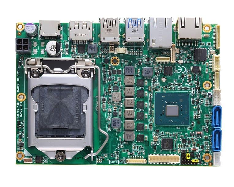 Одноплатный компьютер CAPA520PHGG-Q370-ZIO, 3.5” SBC, LGA1151, поддержка процессора Intel® Core™ i7/i5/i3, Pentium® и Celeron®, чипсет Q370, DDR4-2666 МГц, до 16 Гб, 1 x mSATA (опция), 2 x SATA-600, 1 х DisplayPort, 1 х LVDS, 1 х HDMI, 2 х GbE LAN, 1 х RS фото 1