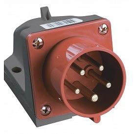 Iek PSR52-016-5 Вилка 515 стац. 3Р+ РЕ+ N 16А 380В IP44 ИЭК фото 1