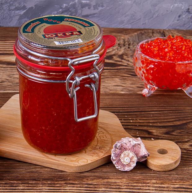 Икра лососевая зернистая баночная 350 г ОПТ фото 3