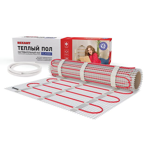 Rexant 51-0506-2 Тёплый пол (нагревательный мат) Classic RNX -3,0-450 (площадь 3,0 м2 (0,5 х 6,0 м)), 450 Вт, двухжильный с экраном фото 2
