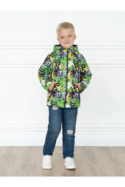 Демисезонная ветровка детская, зеленый опт фото 1