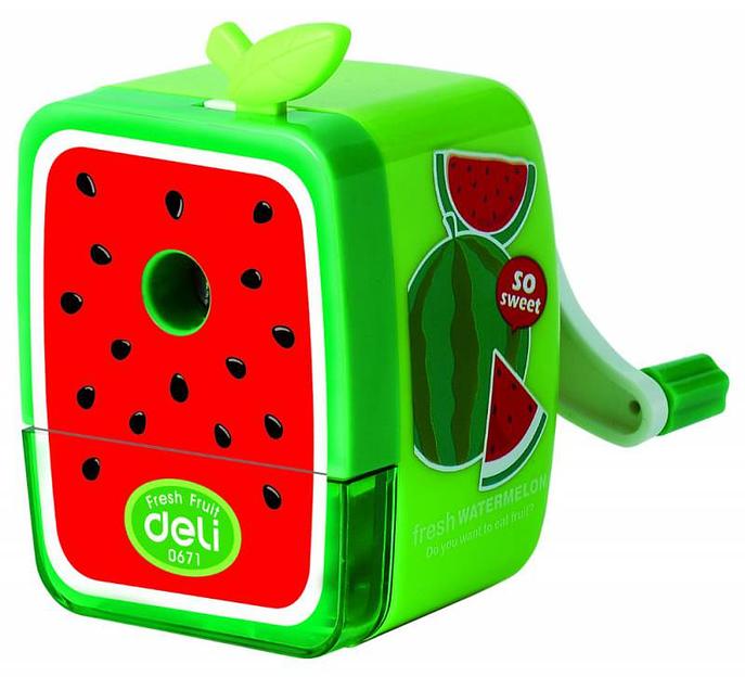 Точилка для карандашей механическая Deli E0671 Blooming 1 отверстие пластик ассорти фото 1