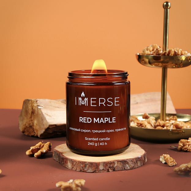 Ароматическая свеча Immerse «Red Maple» 240 мл ОПТ фото 1