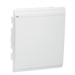 IEK_MKP82-V-24-WD-41-10_Бокс ЩРВ-П-24 модуля встраив.пластик IP41 PRIME белая дверь фото 1