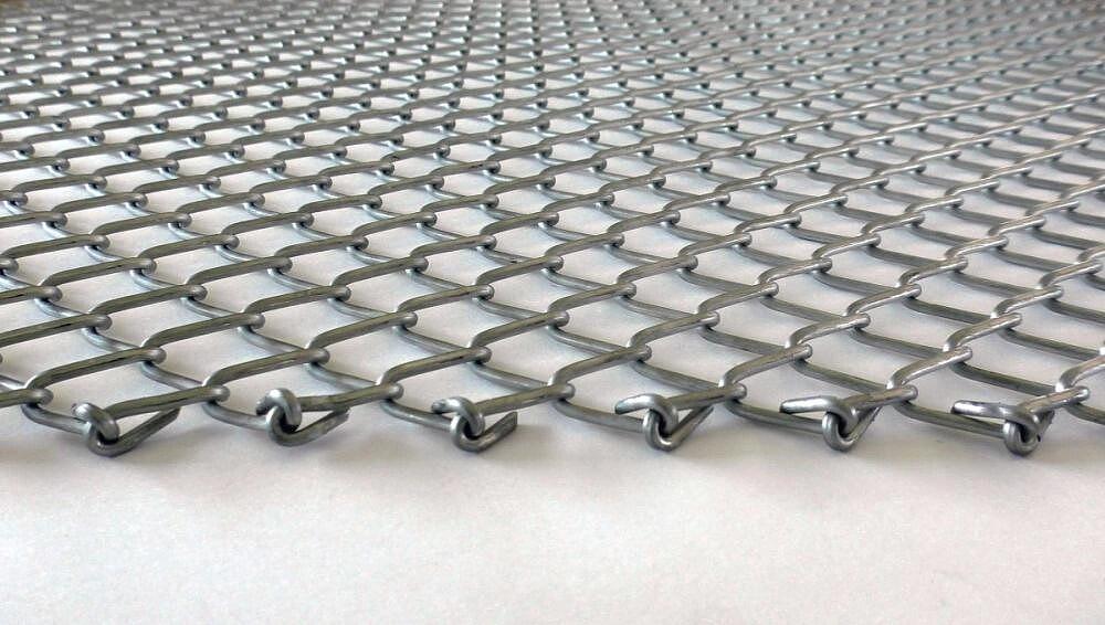 Сетка конвейерная плетеная одинарная для охлаждения груза. Тип 1. фото 1