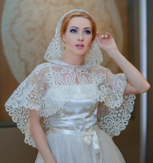 Пелерина «Венчальная» ОПТ фото 3