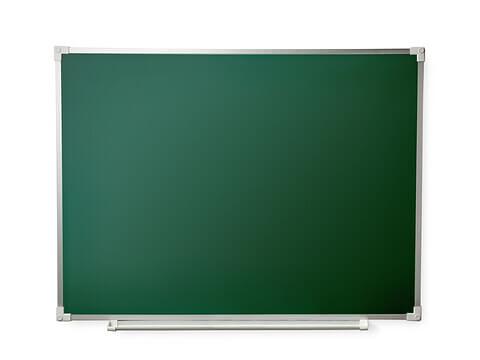 Одноэлементная магнитная полимерная школьная доска 1200х1000 комбинированная(мел\маркер) фото 1