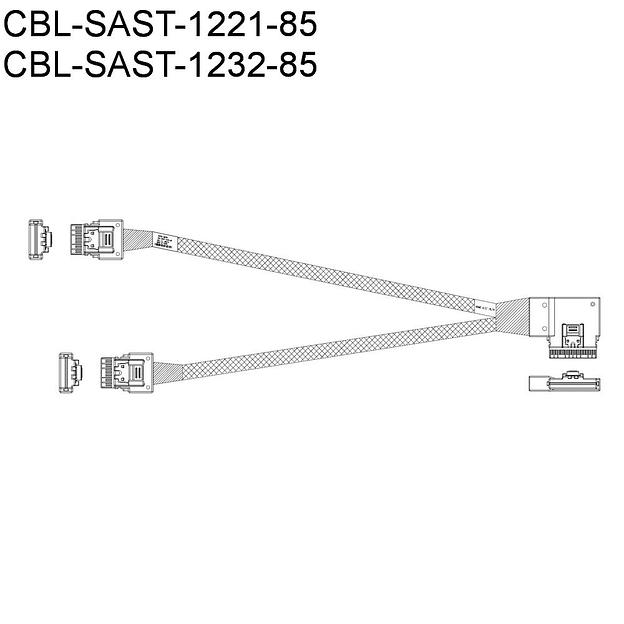 Кабель SuperMicro CBL-KIT-220U-TNR-22N Cable Kit with 11 NVMe cables for X12 Ultra 220U-TNR фото 5