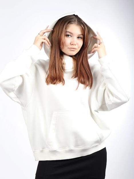 Худи женская OKSMILE белая фото 3