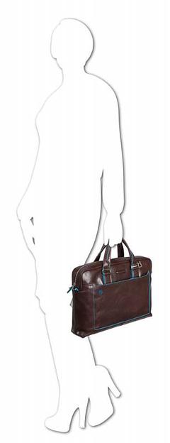 Сумка Piquadro Blue Square CA3335B2/N черный натур.кожа фото 4