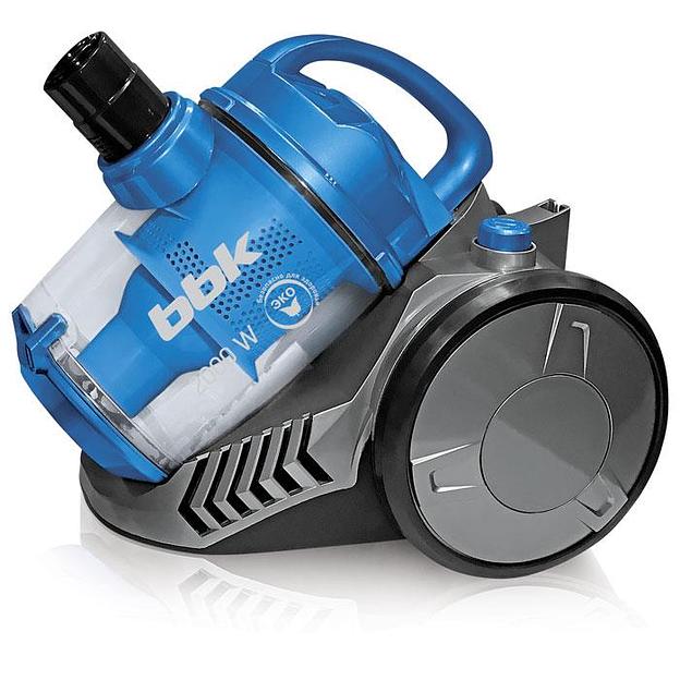 Пылесос BBK BV1506 традиционный/без мешка 2000 Вт 220-240 В Capacity 2.5 л Noise 82 дБ синий / серый Weight 4.9 кг BV1506 фото 1