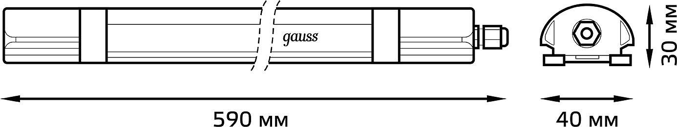 Светильник Gauss Ultracompact 143424318 18Вт 6500K белый фото 5