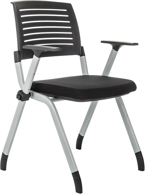 Стул Бюрократ X-Click черный на ножках металл серый фото 1